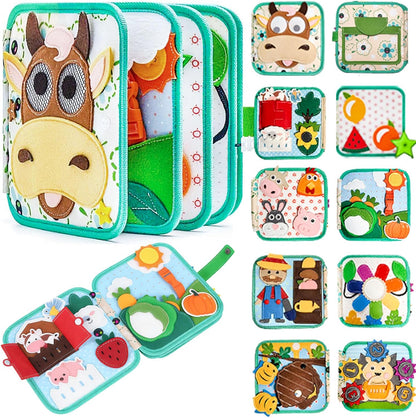 Busy Book for 1 Year Old:Quiet Books for Toddlers 1-3,Poke A Dot Books for Toddlers 1-3,Trending Gifts for 1 Year Old Boy Or Girl