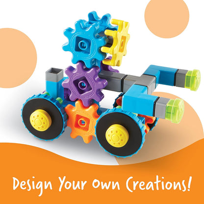 Learning Resources Gears, Rover Gears Building Set, STEM Activities, Fine Motor Skills, Toddler Explorer Kit, Science and Construction, Boys and Girls Gifts, 43 Pieces, Ages 4 and Up