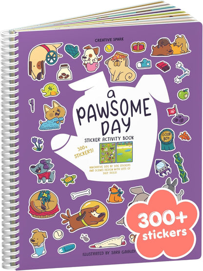 Animals Habitat 500+ Kids Sticker Book by Cupkin Toddler Airplane Travel Activity Coloring and Sticker Book, Road Trip Essentials, 12 Coloring Pages + 12 Scenes for Ages 2–8 Years - Colors B