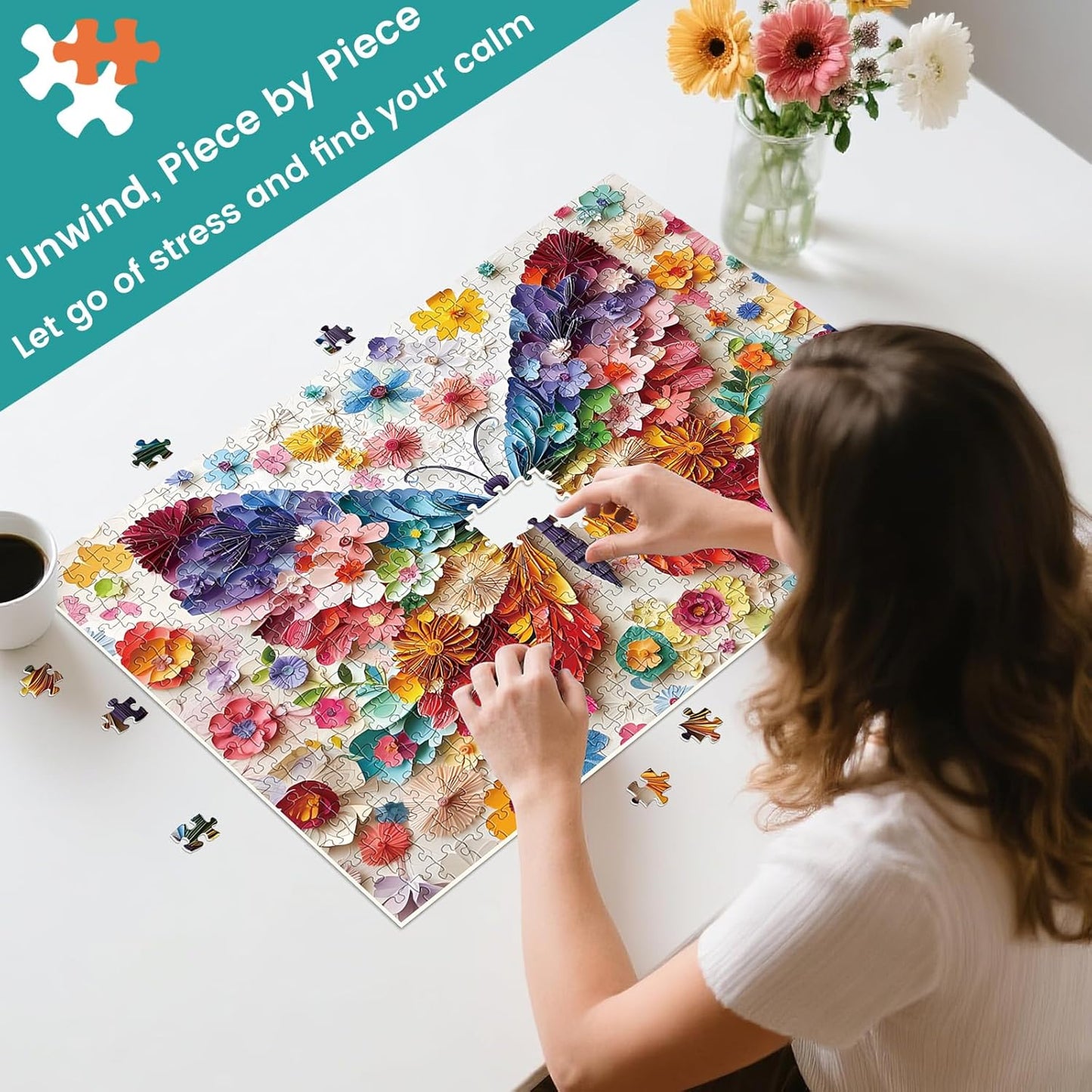 300 Piece Puzzles for Adults,Spring Jigsaw Puzzle for Kids Seniors,Puzzle with Letters on Back,Interlock Perfectly No Dust,Interlock Perfectly No Dust,Challenging Family Activity Game Gifts,20.5*15In