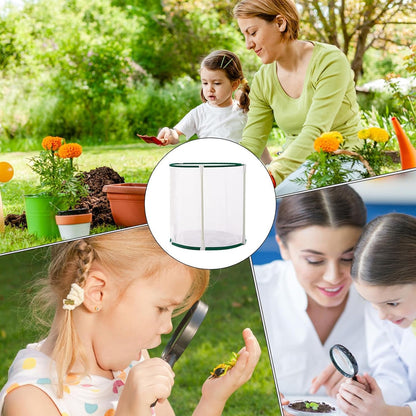 Butterfly Enclosure - Zipper Mesh Cage Terrarium, Foldable Caterpillar Butterfly Growing House, Breathable Habitat | Heavy Duty Outdoor Cages for Garden Yard Patio Balcony Lawn | Safe Portable Nature