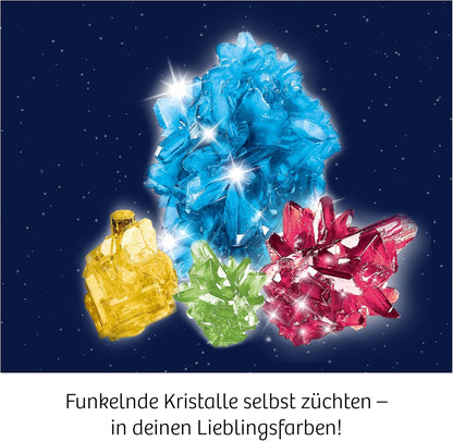 KOSMOS 616755 Grow Crystals - Crystal Growing Experience Set for Children with Multilingual Instructions (DE, EN, FR, IT, ES, NL)