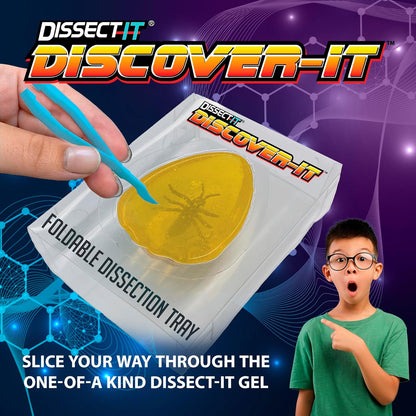 Dissect-It Discover-It Dinosaur Dig Kit, Dissecting Gel Kids Science Kit Project to Learn Anatomy, STEM Toys for Ages 6 and Above