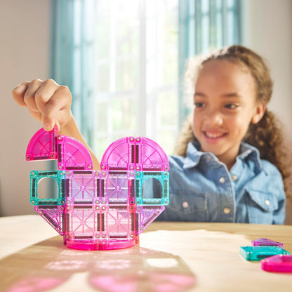 Magna-Tiles microMAGS 26-Piece Travel Magnetic Construction Set – Bold Colors, The Original Magnetic Building Brand