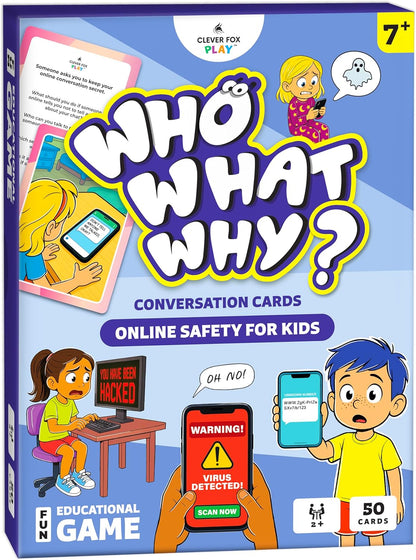 Who What Why Emergency & Safety Conversation Cards for Kids – Social Skills & Critical Thinking Game – Safety Awareness, Decision-Making & Communication Cards, Speech Therapy & SEL Tool, Ages 4+