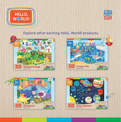 MasterPieces Puzzle Set - 4-Pack 24 Piece Jigsaw Puzzle for Kids - Sesame Street 4-Pack - 8"x10"