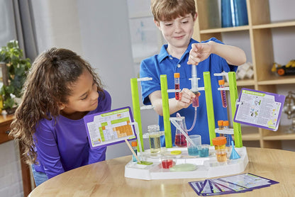 Thames & Kosmos Ooze Labs Colorful Crystal Lab STEM Experiment Kit & Lab Setup | Awesome Geometric Crystals, Dazzling Displays, with 11 Shiny, Sparkly, Safe Experiments | Stickers to Decorate Your Lab