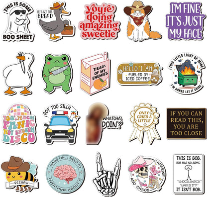 Ceenna 20 Pcs Funny Fridge Magnets Reusable Cute Animals and Words Fun Anime Refrigerator Magnets for Office Work Home Car Locker Cabinet Gifts Decorations(Classic Style)
