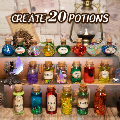 LDomet Science Magic Potions Kit for Kids, 20+ Potion Experiments Making, Fairy Magic Potions Craft Kit for Age 8-12, Creative Educational Birthday