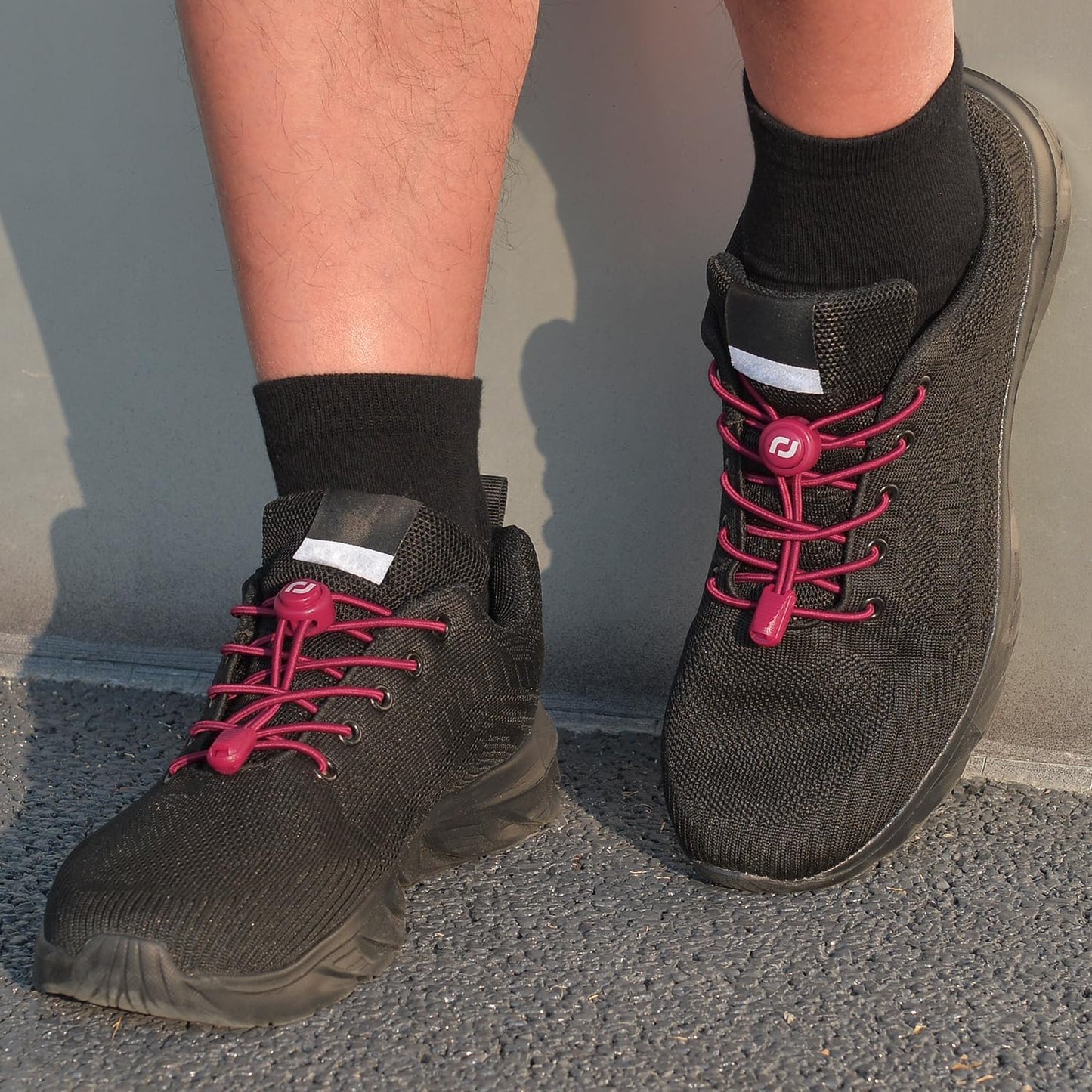 RJ-Sport Tieless Elastic Shoe Laces - Heavy Duty No Tie Shoelaces for Kids and Adult with Strong Lock and Speed Shoestrings