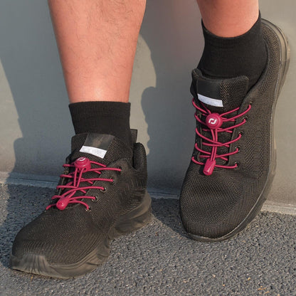 RJ-Sport Tieless Elastic Shoe Laces - Heavy Duty No Tie Shoelaces for Kids and Adult with Strong Lock and Speed Shoestrings