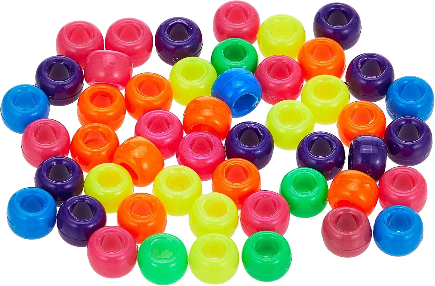 The Beadery 6 by 9mm Barrel Pony Bead, Crystal (750V006), Small, 900-Pieces