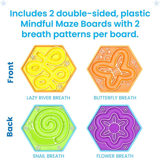 hand2mind Mindful Maze Garden Pack, Tactile Sensory Toys for Toddlers, Calm Down Corner Supplies, Mindfulness for Kids, Occupational Therapy Toys, Quiet Fidgets for Classroom, for Kids
