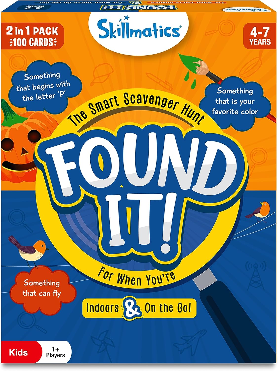Skillmatics Outdoor Scavenger Hunt Card Game - Found It, Learning Toys, Educational Game Collections, Gifts for Kids, Boys, Girls and Families, for Ages 4, 5, 6, 7, Perfect for Home, School, Playdates
