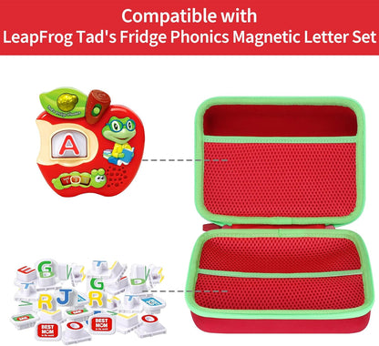 Storage Case Compatible with Leapfrog Fridge Phonics Magnetic Letter Set (Blue + Yellow)