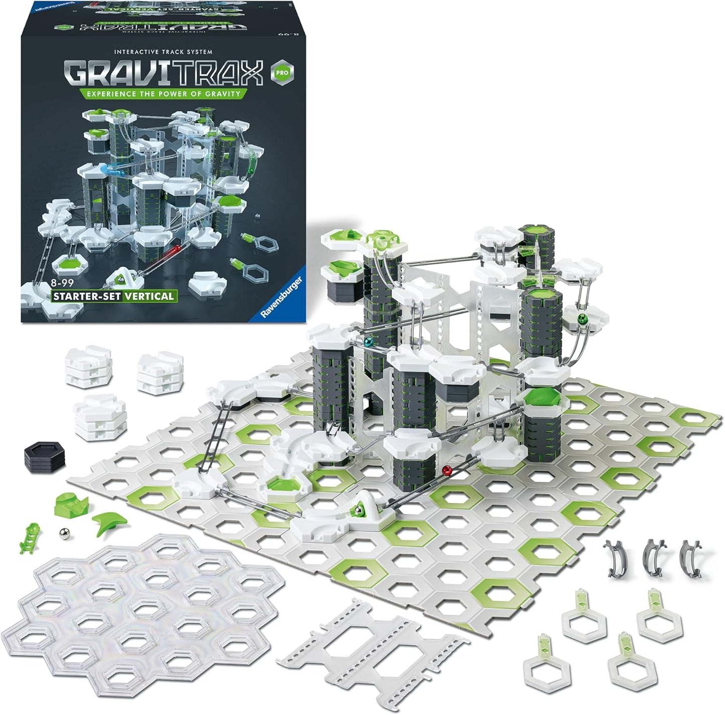 Ravensburger GraviTrax PRO Starter Set - Gravity & Magnetic Marble Game - MESH Accredited STEM Toy for Kids - Brain-Building, Educational Gift - Engages Critical Thinking, Problem Solving - Ages 8+