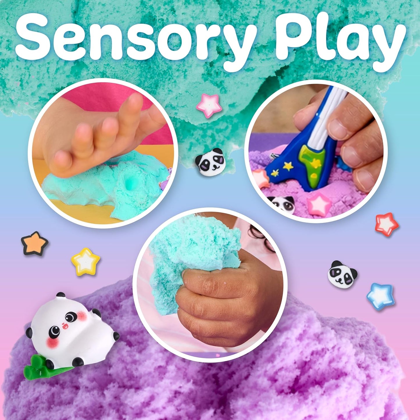 Creativity for Kids Sensory Minis Construction Kit | Cloud Clay Sensory Toy with Excavator for Kids | Spring Crafts that are Mess-Free, Screen-Free Travel Toy (Ages 3+)