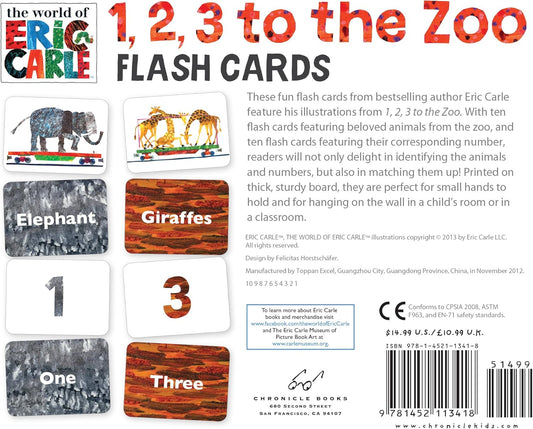 The World of Eric Carle Animals Counting Cards (Numbers Flash Cards for Toddlers, Toddler Animal Flash Cards)