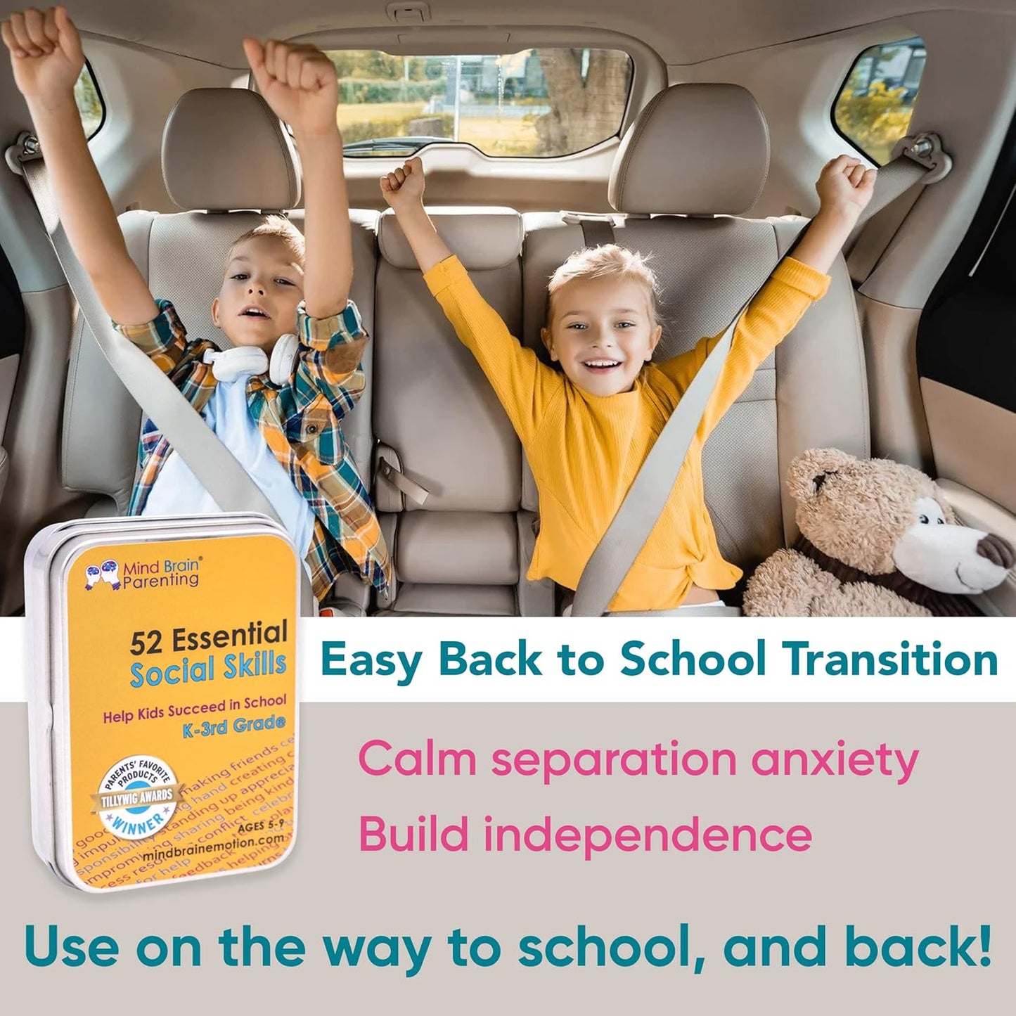 Mind Brain Emotion 52 Essential Conversations for Home, Therapy, Speech, School Classroom - Conversation Cards for Kids, Family, Teacher & Counselor to Build Growth Mindset & Communication Skills