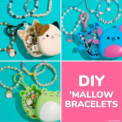 Original Squishmallows Archie The Axolotl Bracelet Kit, Friendship Bracelet Kit, Charm Bracelet Making Kit, Gifts for Girls, Squishmallows for Boys, Craft Kits