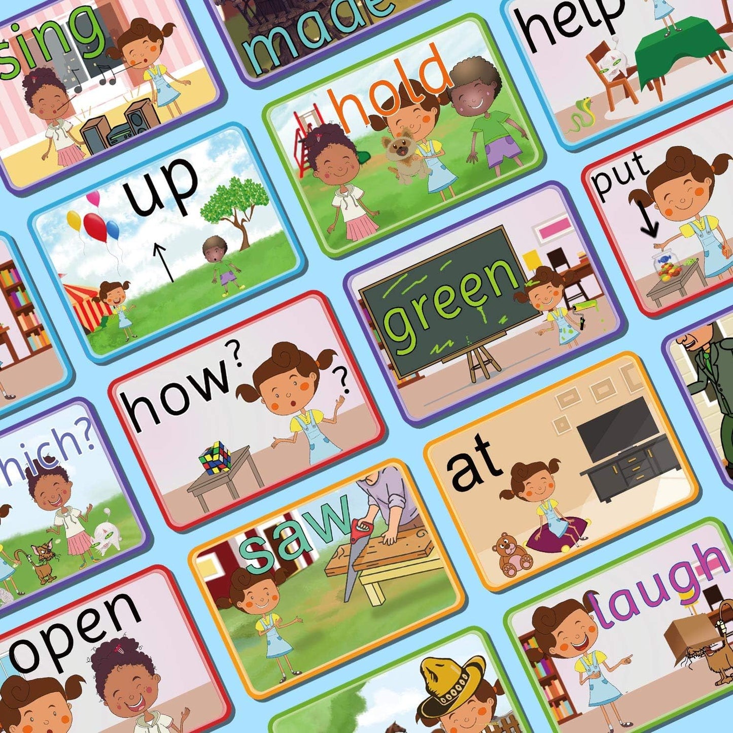 SpringFlower 712 Sight Words Flash Card,600 Dolch & Fry High Frequency Sight Word,112 Phonic Flash Cards for Kindergarten Homeschool Supplies Games for Kids Pre-K, Kindergarten, 1st, 2nd, 3rd Grade