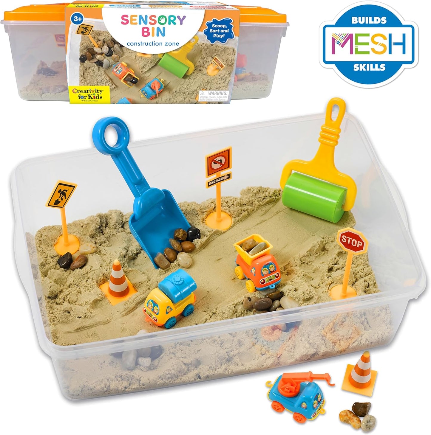 Creativity for Kids Sensory Bin: Dinosaur Dig - Toddler Sensory Toys, Sensory Bin Filler and Toddler Activities for Boys and Girls, Dinosaur Toys for Kids Ages 3-5+