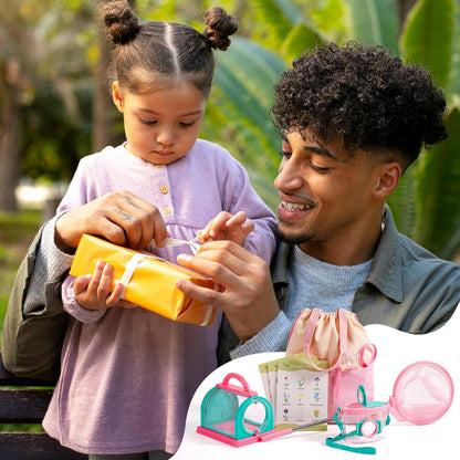 ROBOTIME Kids Explorer Kit, Outdoor Bug Catcher Kit for Kids with Magnifying Glass & Butterfly Net, Fun Bug Catching Kit for Backyard & Camping, Bug Catcher for Boys & Girls 3-12