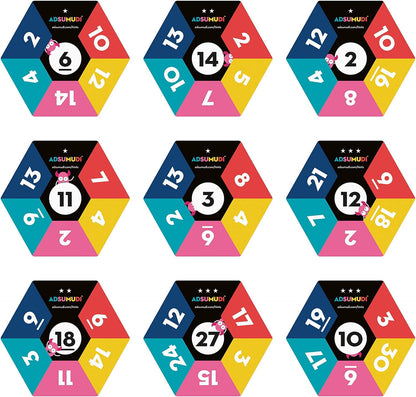 Evermade Adsumudi Math Game - The Monstrously Fun, Smart Game for Kids to Practice Multiplication, Division, Addition and Subtraction - Great for Kids Ages 8-12