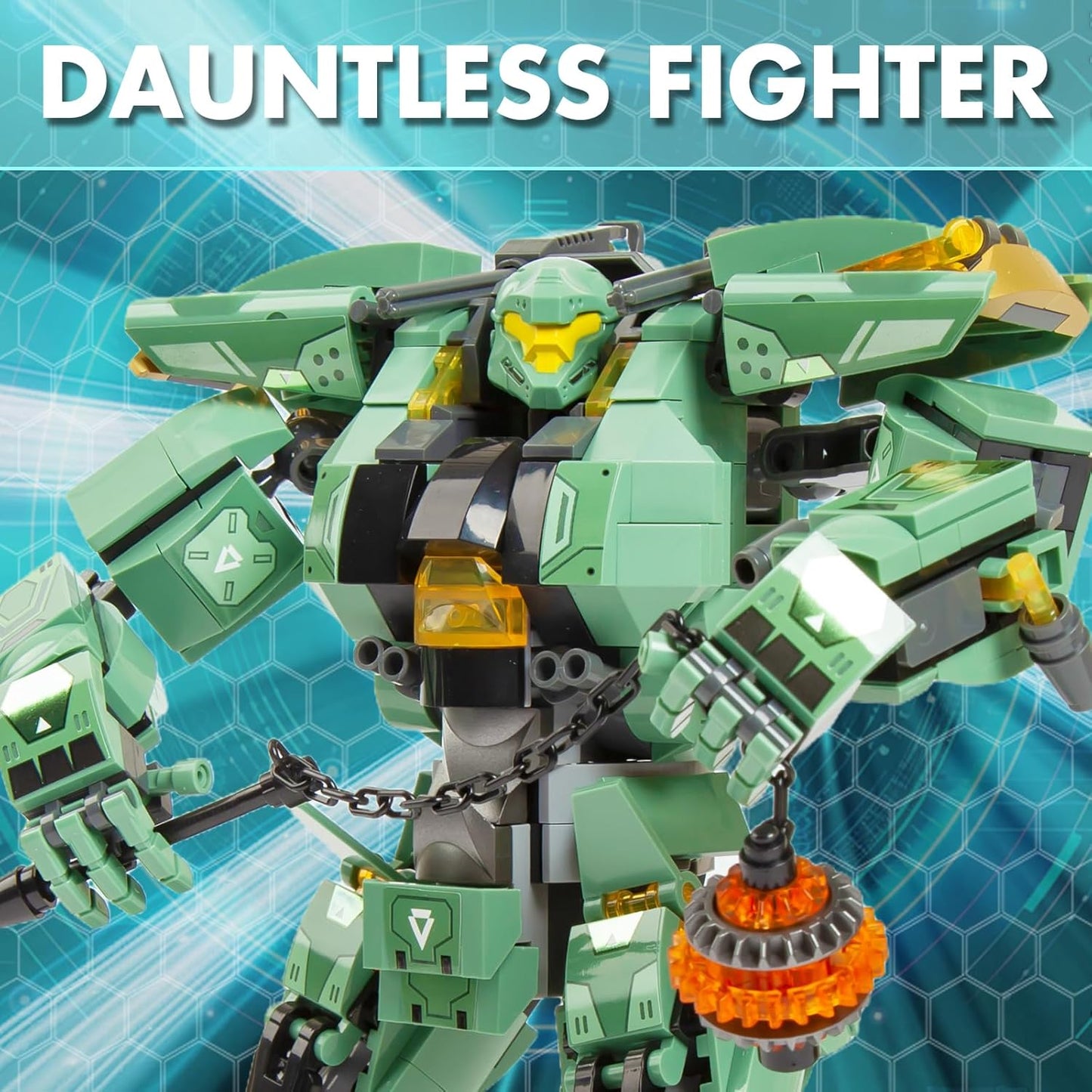 Transforming Robot Mech Building Block Sets, Destroy Warrior City Soldier Mech Model Action Mech Model Building Kit, Cool Robots Toys Gift for Adults and Kids Boys 6 7 8 10+, （542 PCS）