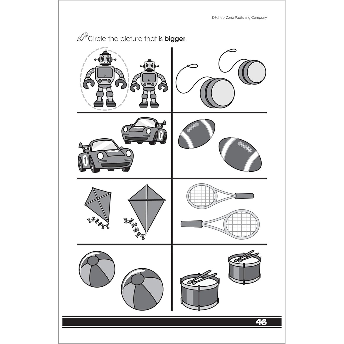 School Zone Get Ready for Preschool Workbook: 48 Pages, Pre-K, Learn ABCs, Numbers, Colors, Counting, Rhyming, Phonics, Patterns, Matching, Ages 3-6 (Little Get Ready! Book Series)