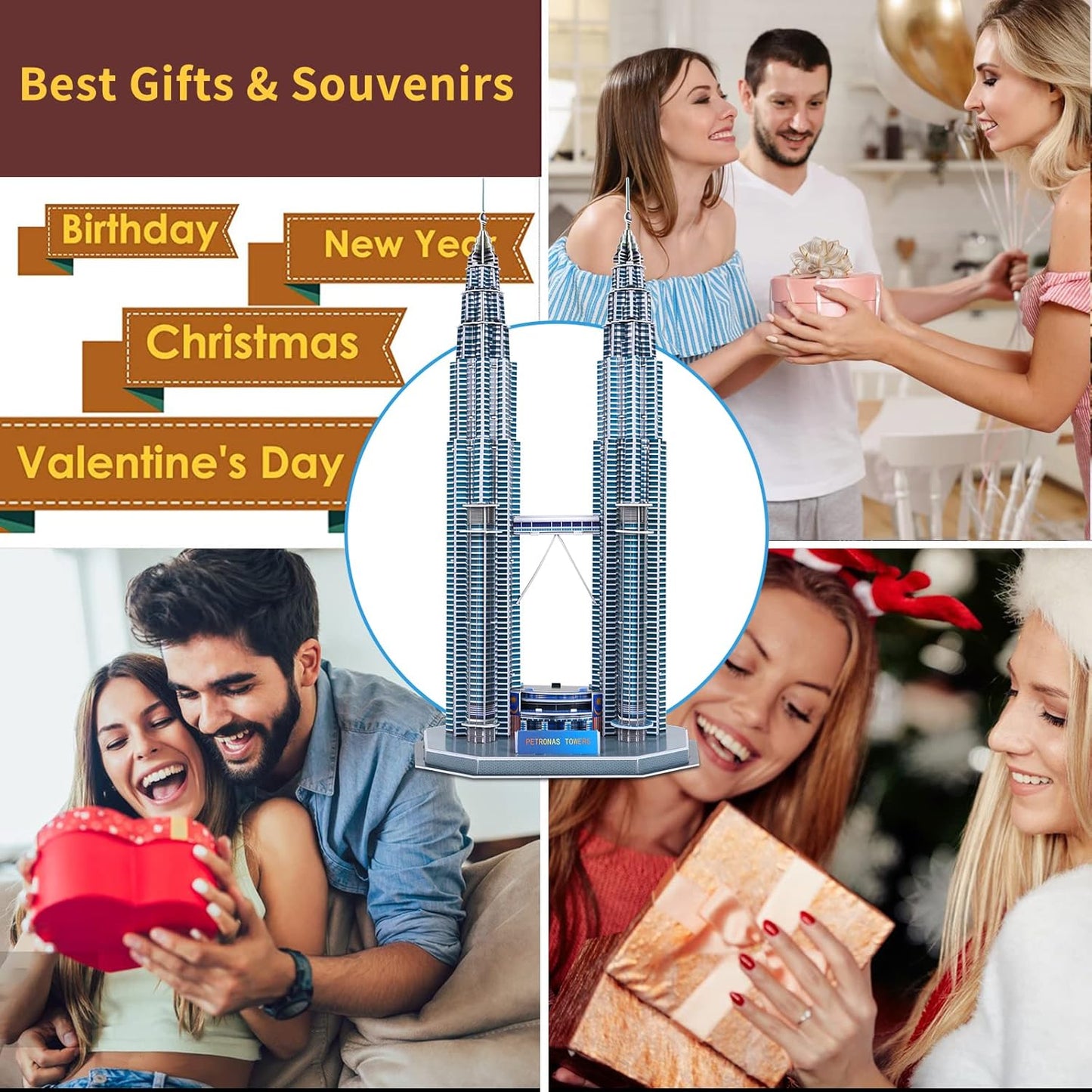 3D Puzzles for Kids Ages 8-10-12-14 Earth Globe DIY Geography Puzzle, Educational Learning Toys 3D Jigsaw World Globe Map Model Kit Teaching Aids Birthday for Boys Girls, 50 Pieces
