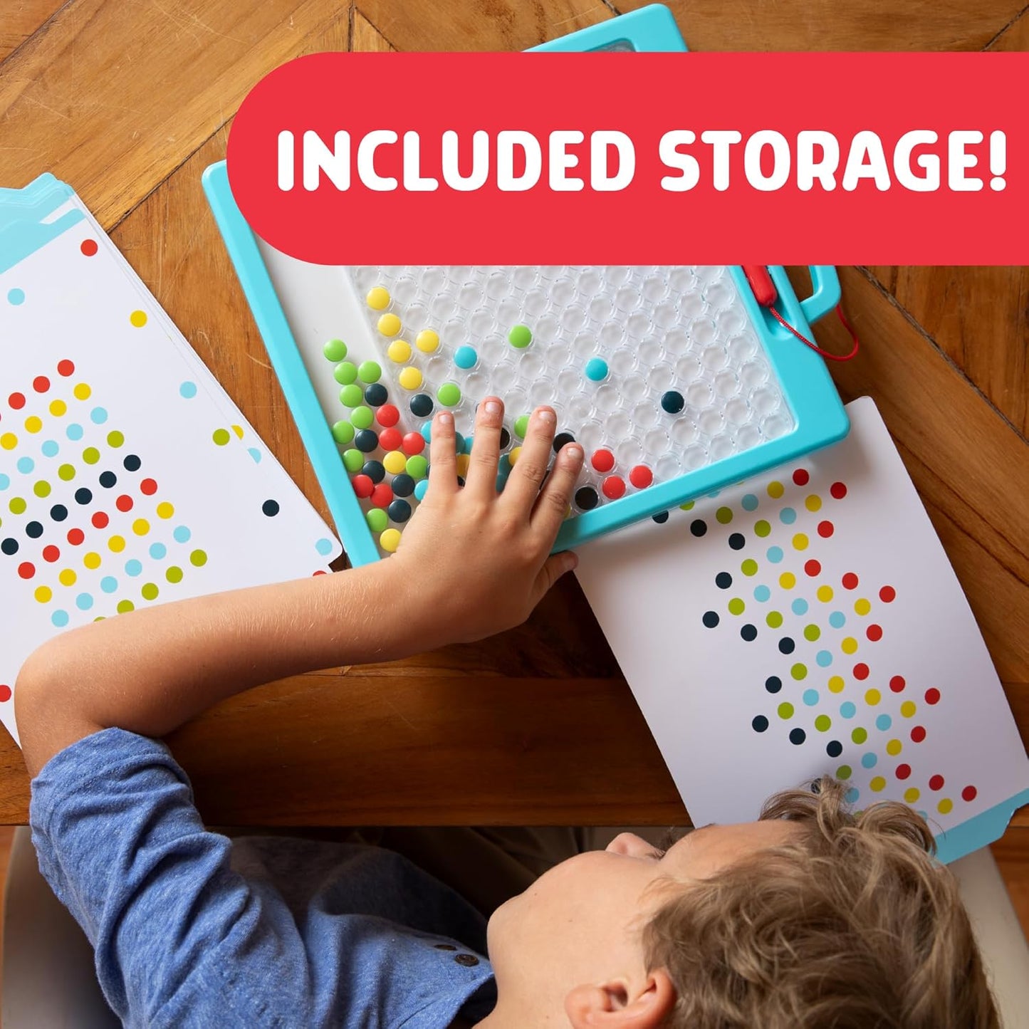 Chuckle & Roar Magnetic Dot Art Designer – Color-by-Number Stencil Art Toy for Kids Ages 3+ | Mess-Free, Travel-Friendly Creative Play