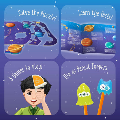 Imagimake Mapology Solar System for Kids | Educational Toys for Kids 5-7 | Space Toys | Puzzles for Boys & Girls Ages 4-8 | 6 Year Old Boy Gifts & Girl Gifts