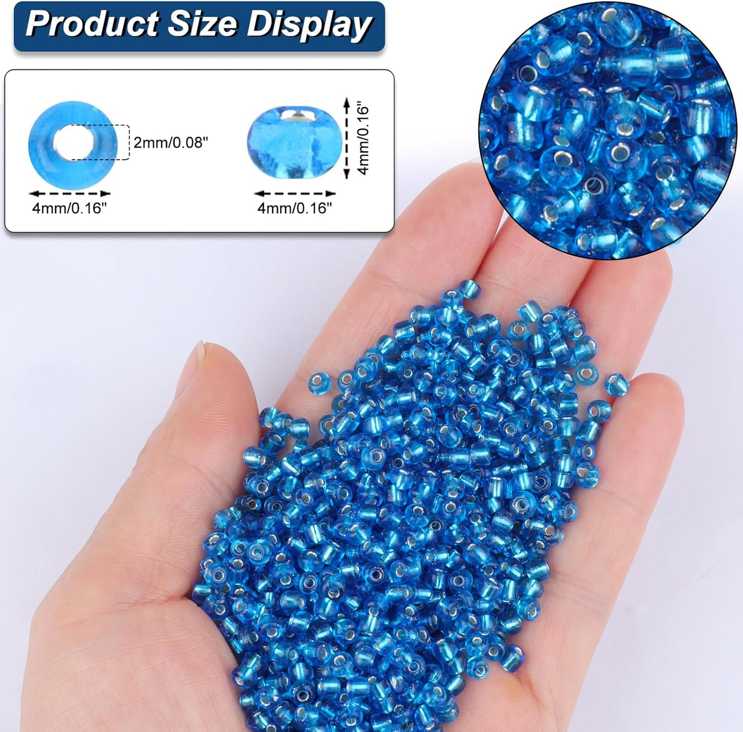 10100 Pcs Size 11/0 Glass Seed Beads, 2 mm Dark Green Small Mini Spacer Loose Pony Beads for Jewelry Making and DIY Crafts - Colors B