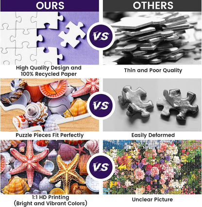 300 Piece Puzzles for Adults,Spring Jigsaw Puzzle for Kids Seniors,Puzzle with Letters on Back,Interlock Perfectly No Dust,Interlock Perfectly No Dust,Challenging Family Activity Game Gifts,20.5*15In