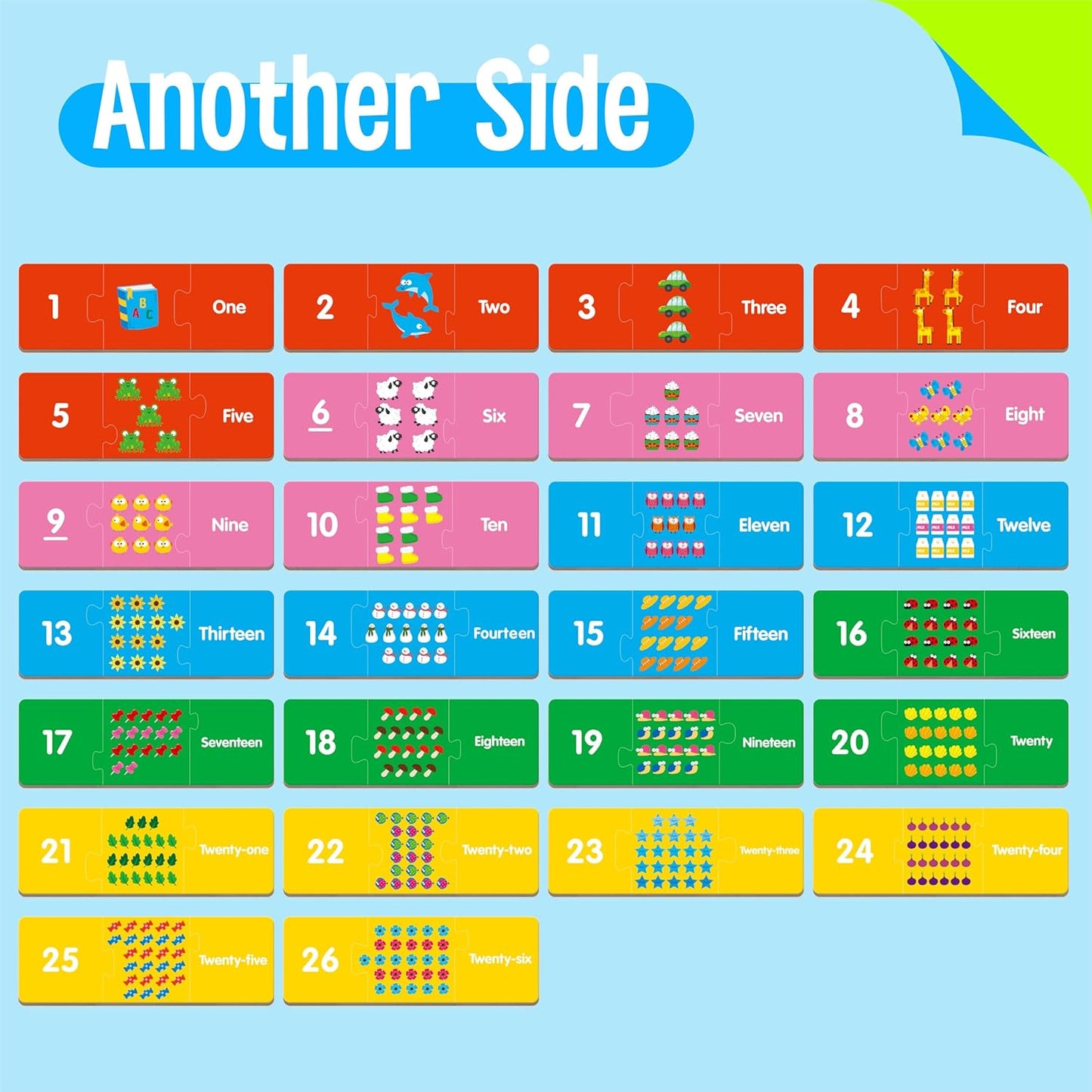 24 Set Addition & Subtraction Puzzles, Self-Correcting Matching Adding and Subtracting Puzzles, Educational Math Games Calculation Activities, Math Learning Toys for Preschool Kids