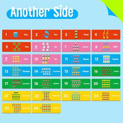 24 Set Addition & Subtraction Puzzles, Self-Correcting Matching Adding and Subtracting Puzzles, Educational Math Games Calculation Activities, Math Learning Toys for Preschool Kids