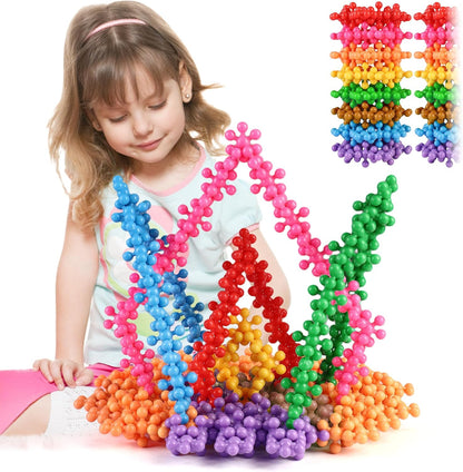 TOMYOU 200 Pieces Building Blocks Kids STEM Toys Educational Discs Sets Interlocking Solid Plastic for Preschool Boys and Girls Aged 3+, Safe Material Creativity