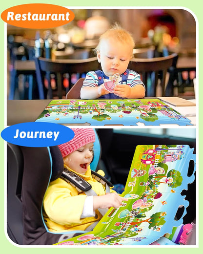 Benresive Reusable Sticker Books for Toddlers, Fun Travel Stickers for Kids, Toddler Sticker Book, Crafts Activities for Toddlers, 3 and Up Birthady Gifts - Vehicle