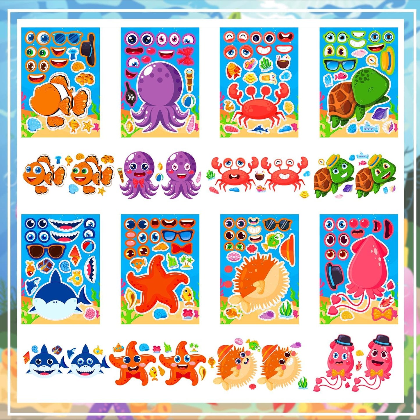 24-Sheet Make Your Own Science Sticker Kit | Microscope, DNA & Scientist Designs - Reusable Educational Decor for Classrooms & Kids Rooms