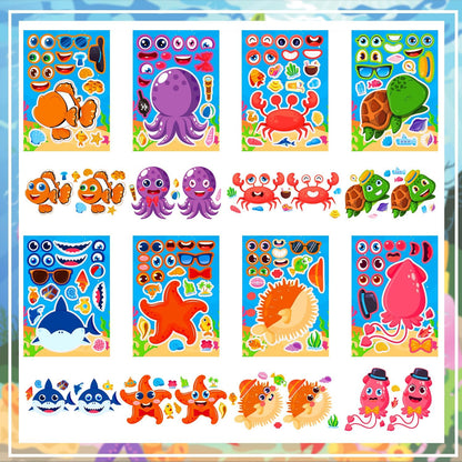 24-Sheet Make Your Own Science Sticker Kit | Microscope, DNA & Scientist Designs - Reusable Educational Decor for Classrooms & Kids Rooms