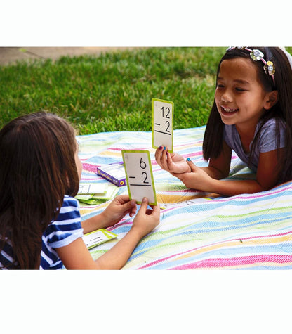 Carson Dellosa 54 Subtraction Flash Cards, All Facts for Subtracting Through 12, Mathematics Flashcards for Ages 6 and Up, Kindergarten, 1st Grade Learning Activities and Math Games for Kids 5-7