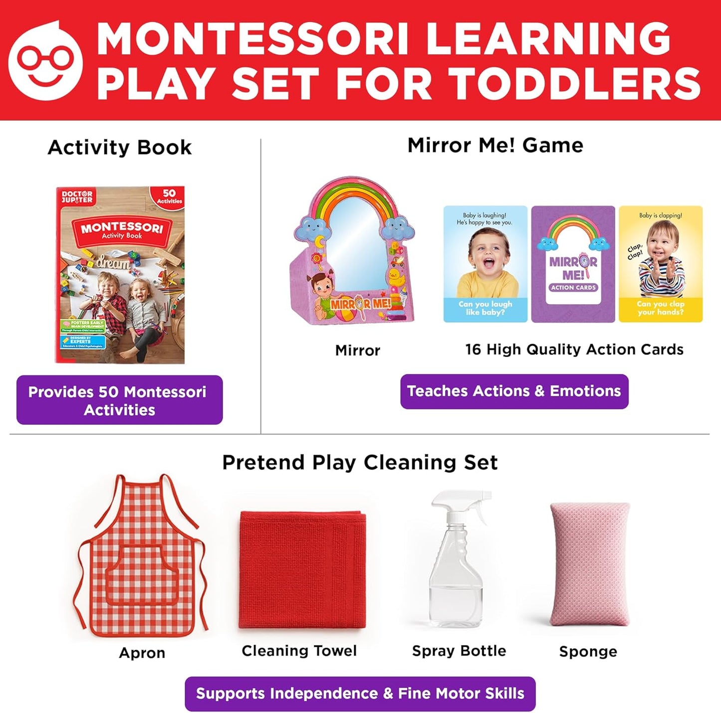 Doctor Jupiter Preschool Tracing Books for Kids Ages 3-5 | 100+ Wipe-Clean Learning Activities - Kindergarten Workbook with Lines, Shapes, Letters & Numbers | Educational Toys, Writing Practice