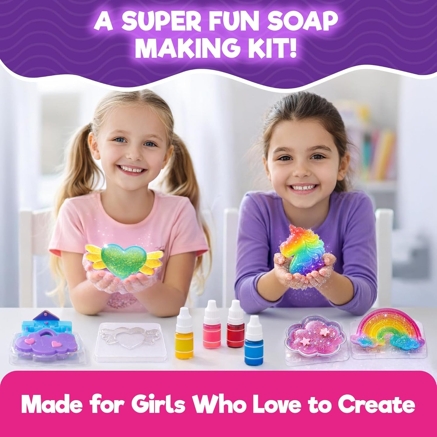 Doctor Jupiter Glam Science, DIY Makeup Craft Kit for Girls Ages 6+ | 50+ Beauty Recipes - Make Your Own Makeup, Perfume, Lip Gloss, Bath Bomb| Birthday Gift Ideas for 6-7-8-9-10-11-12 Year Olds