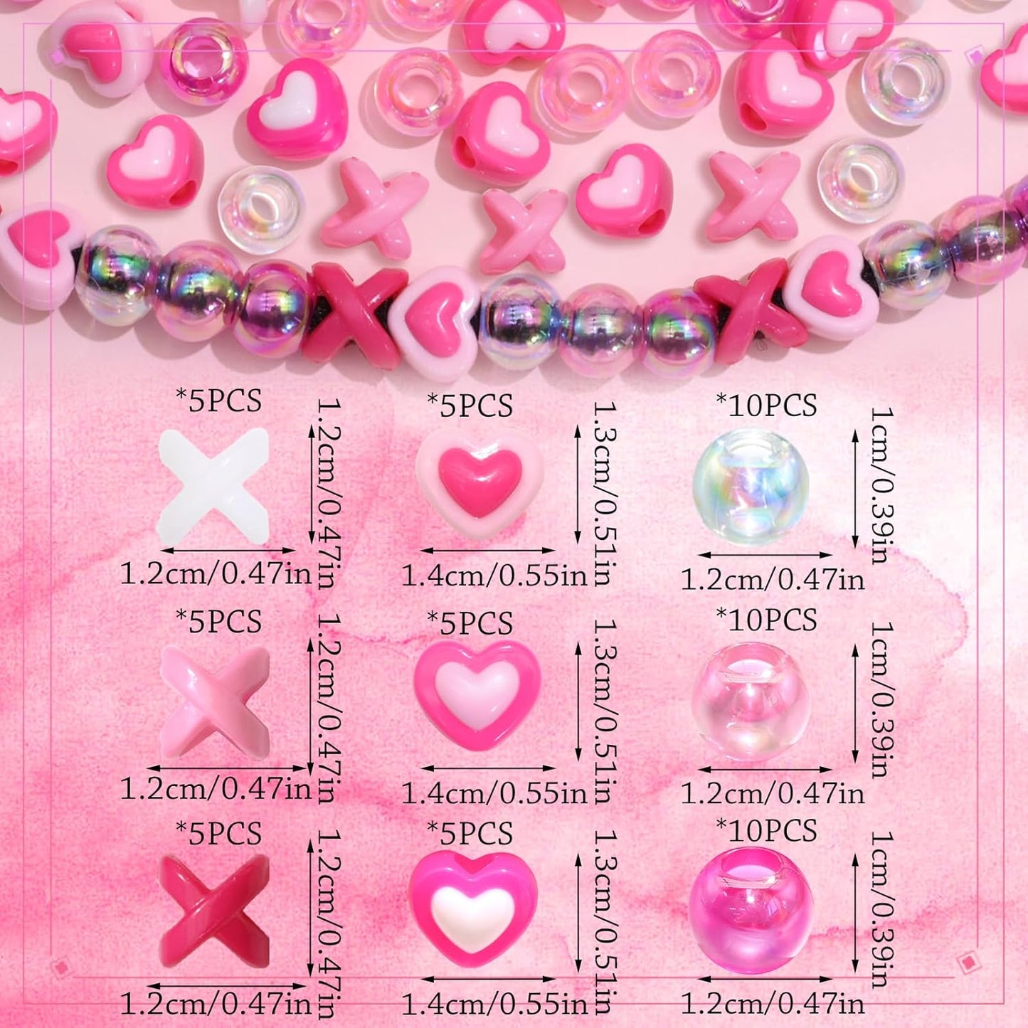 60PCS Purple Braids Beads 3 Styles Dreadlock Bead Accessories Cute Hair Jewelry AB Round Bead Decoration for Kids Girls
