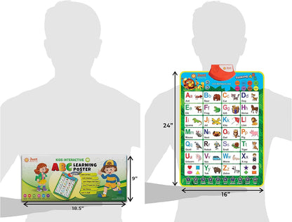 Just Smarty Alphabet Wall Chart for Toddlers 1-3 | ABCs & 123s Kids Learning Toy | Educational Gift for Infant Ages 1 2 3 4 5 | Speech Therapy for Kids 1-3 | Autism Toys for Toddlers 3-4