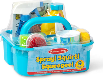 Melissa & Doug Spray, Squirt & Squeegee Play Set - Pretend Play Cleaning Set