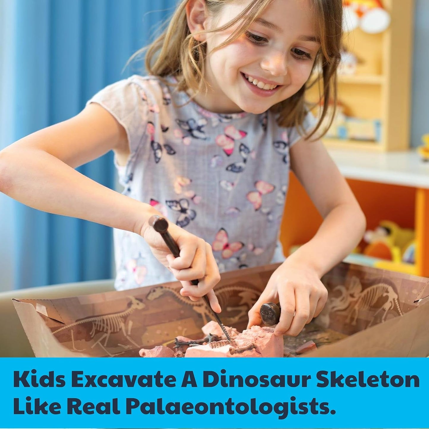 KidzLabs Dig a Pteranodon Skeleton Kit, Fossil Excavation Set, Ages 8+, 1 Piece