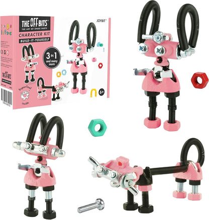 The Off Bits CareBit Build Your Own Robot Toy Construction Set, Educational Gift STEM Activities Learning Kit, Creative Build and Play Model Kit Steam Toys for 6 7 8 9 10+ Year Old Boys & Girls