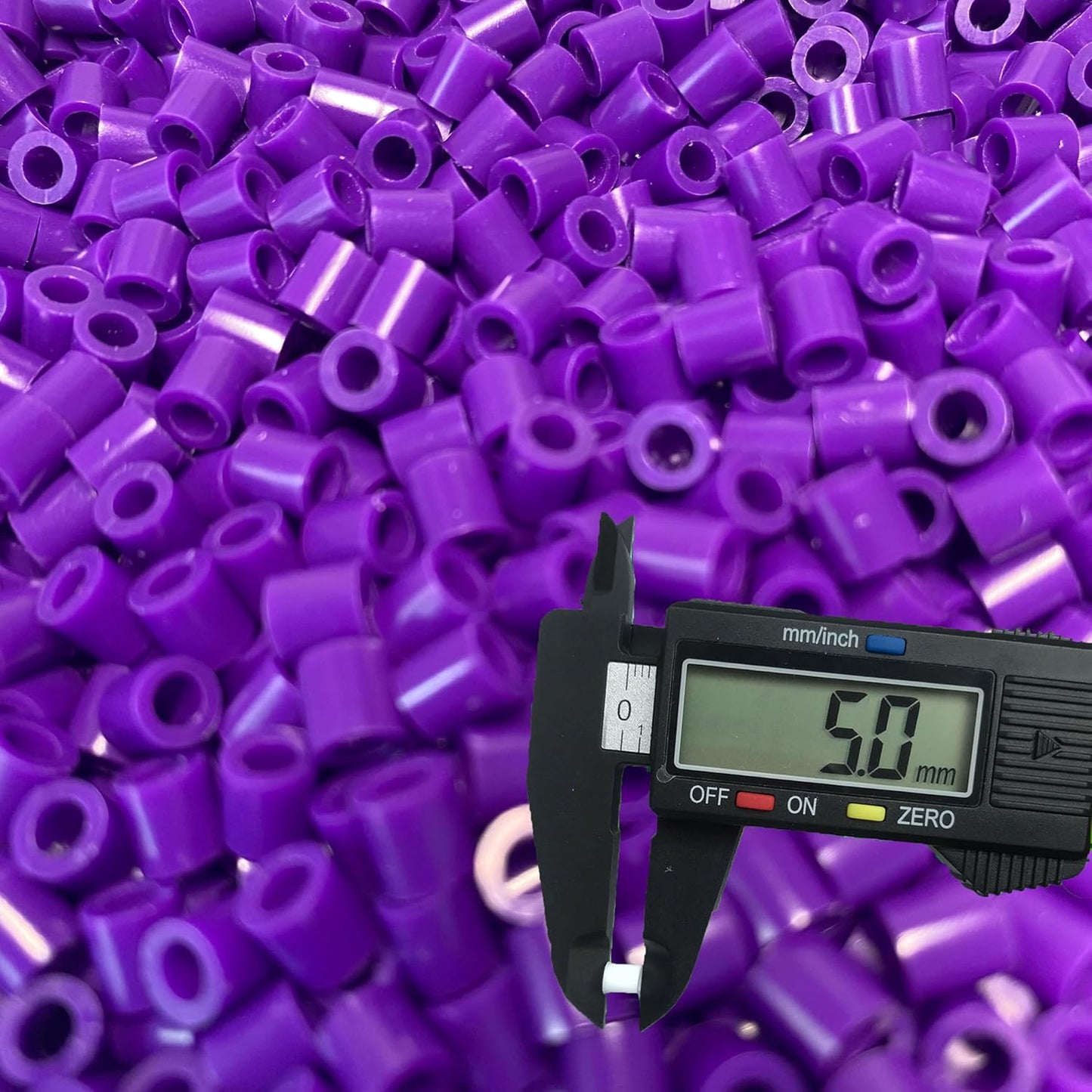 OEEKOI 5500Pcs Fuse Beads - 5mm Bulk Melting Beads for Crafts, Ideal for Christmas Birthday Gifts,Clear